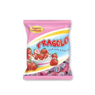 CARAMELE UMPLUTE CU CREMA DE LAPTE SI CAPSUNI 250 G FINAZZI