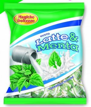 CARAMELE UMPLUTE CU CREMA DE LAPTE SI MENTA 250 G FINAZZI