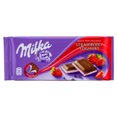 CIOCOLATA MILKA CAPSUNI IAURT 100GR