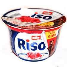 MULLER OREZ CU LAPTE RISO ZMEURA 200gr